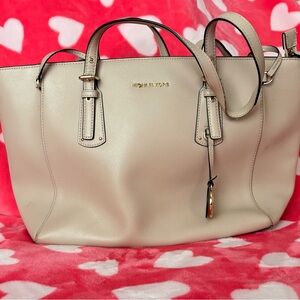 Michael Kors Cream Tote Bag